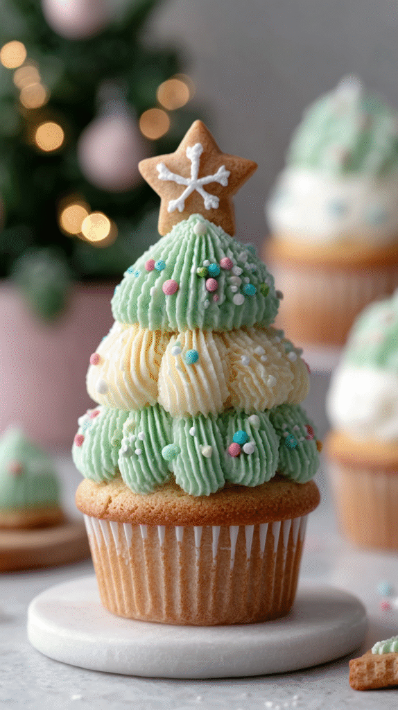 Christmas Tree Cupcakes