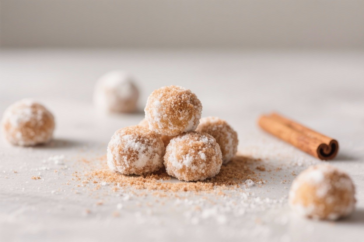 Cinnamon Sugar Snowball Cookies