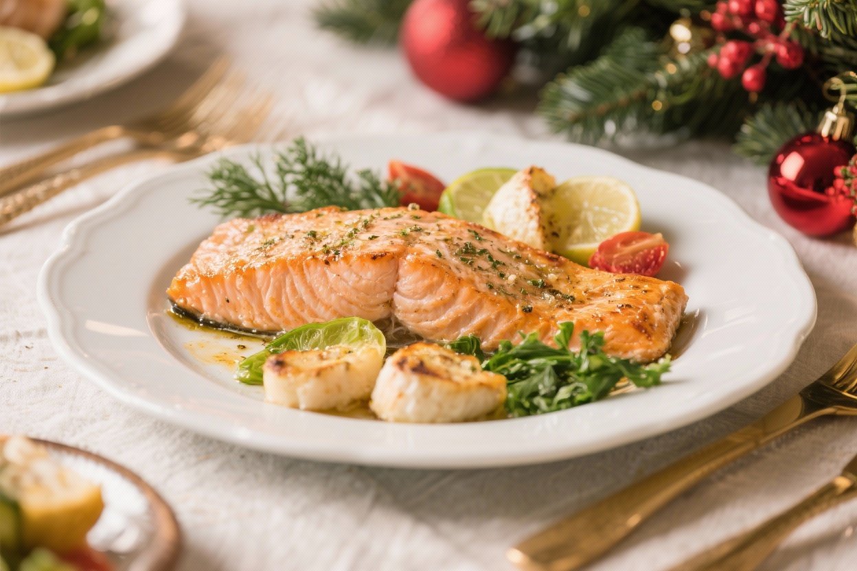 Salmon Christmas Dinner