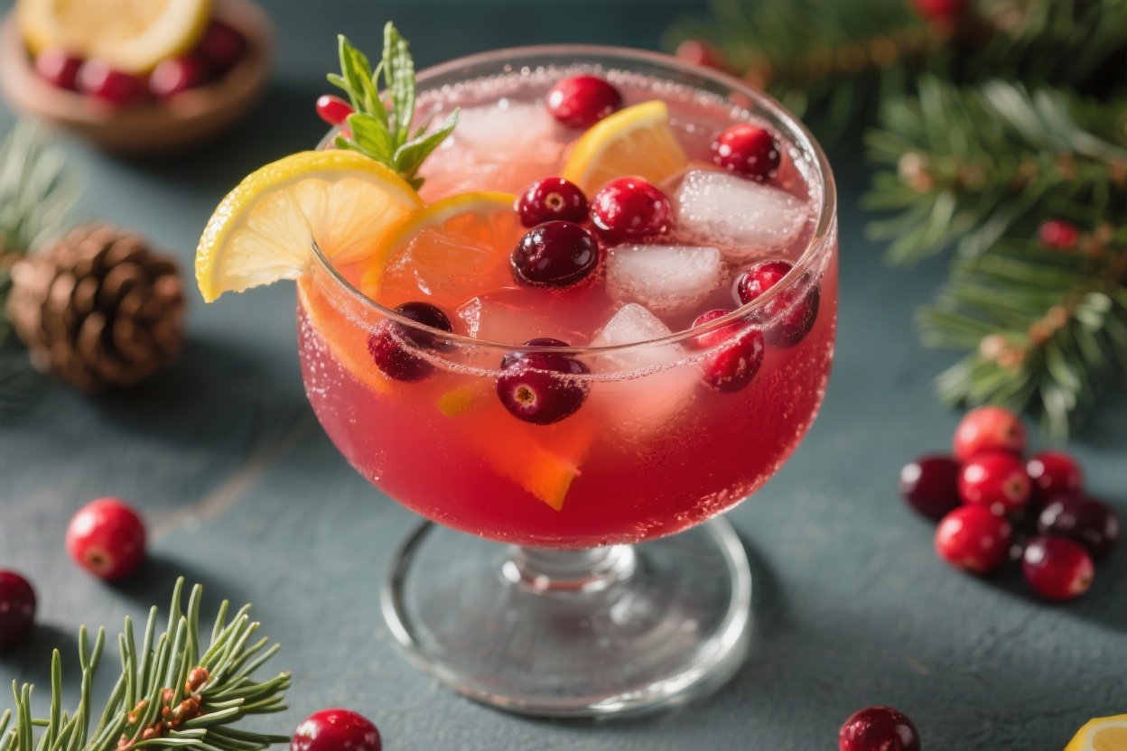 Non-Alcoholic Holiday Punch With Cranberry – Quick and Easy